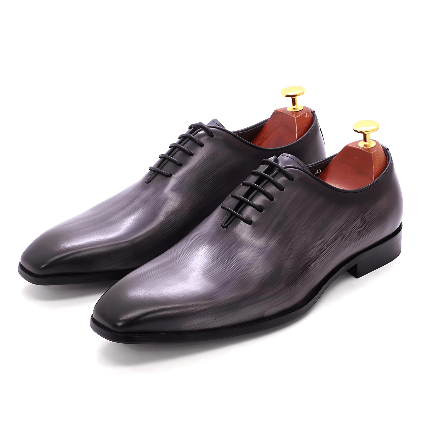 Italian Carved Leather Shoes Handmade Goodyear Leather Shoes Men - Sukazo Prime